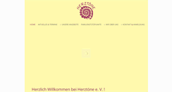 Desktop Screenshot of herztoene-ev.de